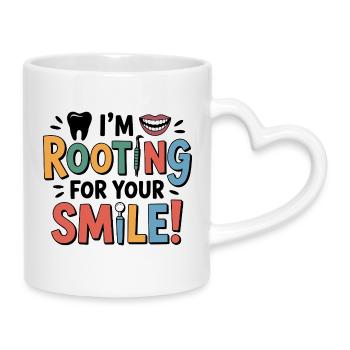 Technicien de laboratoire dentaire articulateur - Mug avec anse en forme de cœur - blanc - Droite
