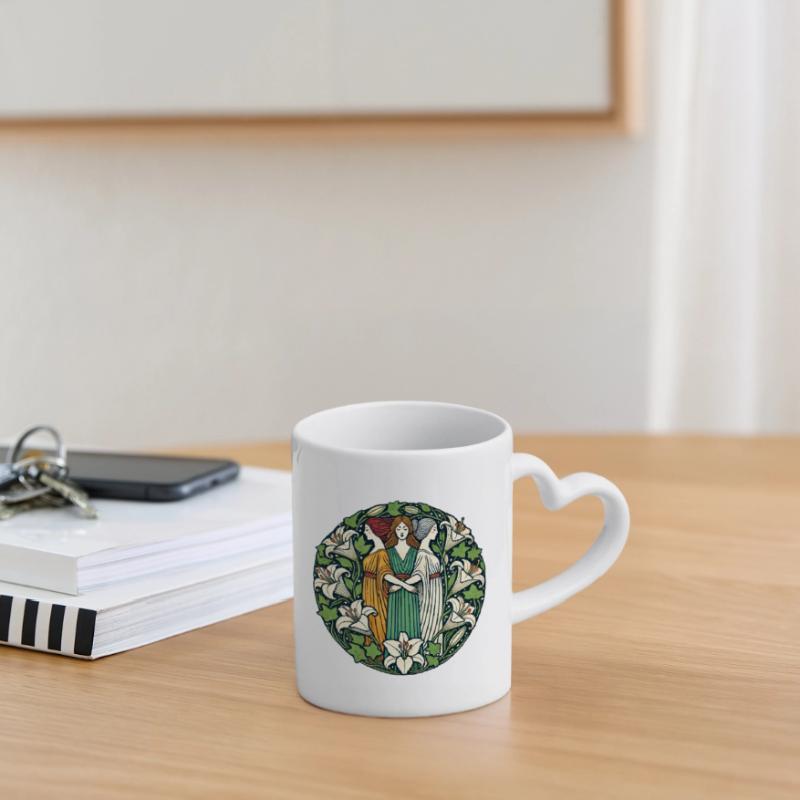 Triple Déesse Mug avec anse en forme de cœur