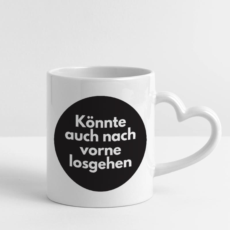 Could also go forward Mug with Heart-Shaped Handle