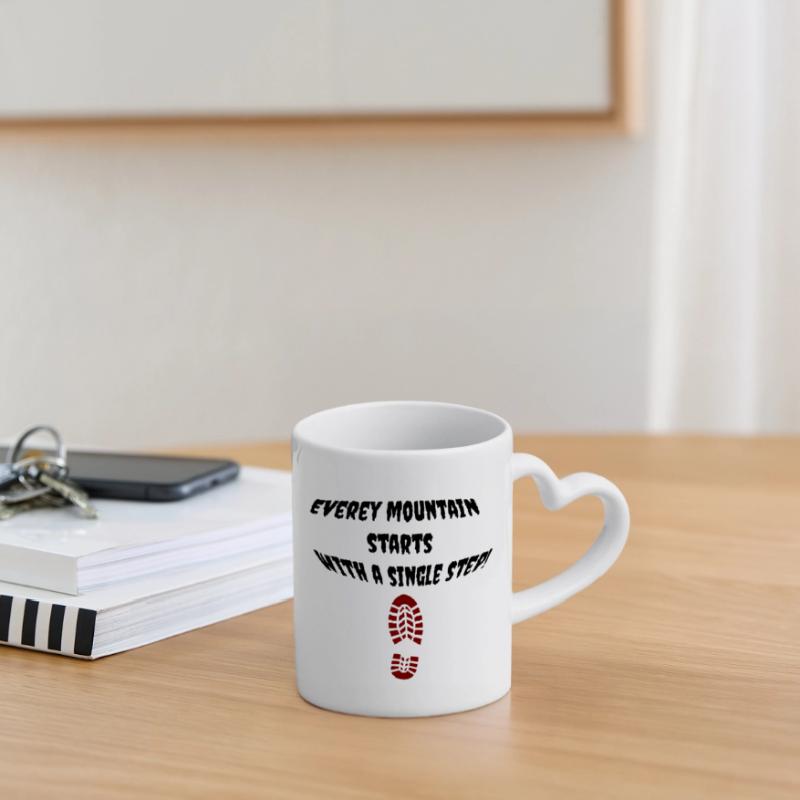 first_step Mug with Heart-Shaped Handle