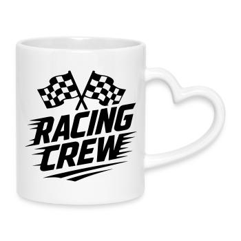 Racing Crew - Tasse mit Herzhenkel - Weiß - Rechts