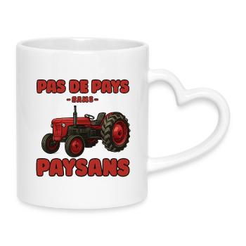 Red Tractor: Bauern in Aktion - Tasse mit Herzhenkel - Weiß - Rechts