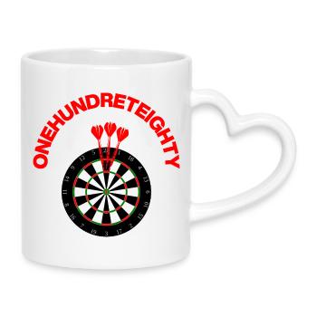 ONEHUNDRETEIGHTY, One Hundred Eighty, Caller - Mug with Heart-Shaped Handle - white - Right