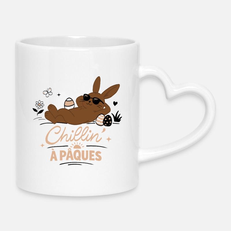 Osterhase - Tasse mit Herzhenkel - Weiß