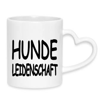 canine - Mug avec anse en forme de cœur - blanc - Droite