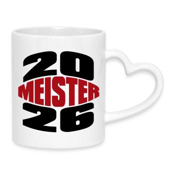 Champion 2026 Championship - Mug with Heart-Shaped Handle - white - Right