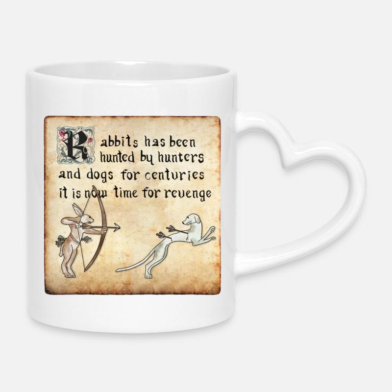 Execution - Mug with Heart-Shaped Handle - white