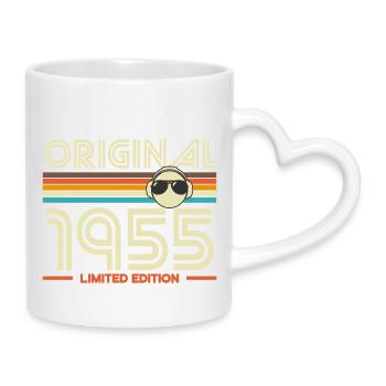 Originale Retro-Edition von 1955 - Tasse mit Herzhenkel - Weiß - Rechts