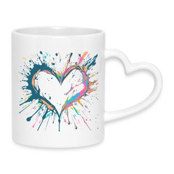 Heart light, inspiré de Key West - Mug avec anse en forme de cœur - blanc - Droite
