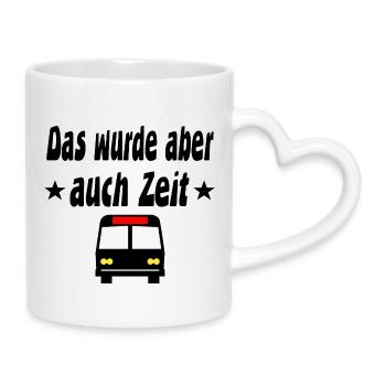 Bus - Tasse mit Herzhenkel - Weiß - Rechts