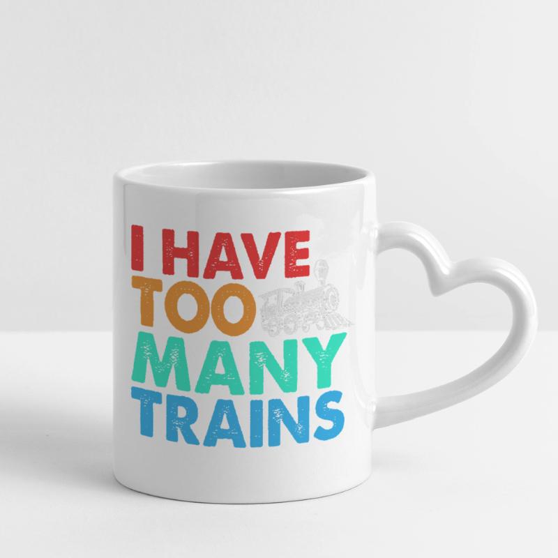 Model Railway Model Making Model Maker Mug with Heart-Shaped Handle