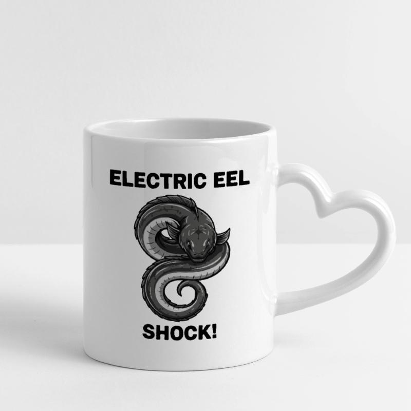 Electric Eel Shock Eel Mug with Heart-Shaped Handle