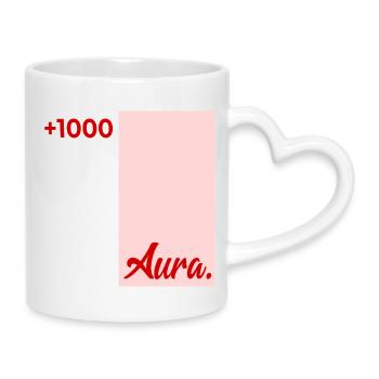 Bewertung Aura Punkte - Tasse mit Herzhenkel - Weiß - Rechts
