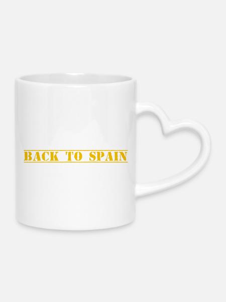 Spain Spanien - Tasse mit Herzhenkel - Weiß