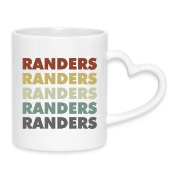 Randers - Denmark - Dänemark - Skandinavien - Tasse mit Herzhenkel - Weiß - Rechts