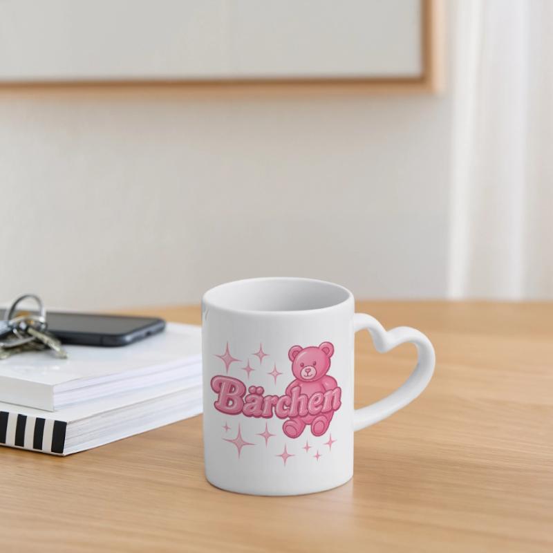 bärchen / y2k spitzname statement design Tasse mit Herzhenkel