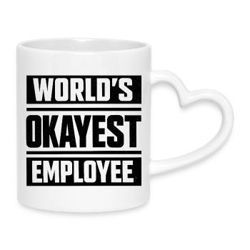 Collègues drôles Paroles de travail Collègue - Mug avec anse en forme de cœur - blanc - Droite