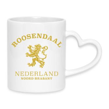 Roosendaal, Nederland, Netherlands - Mug with Heart-Shaped Handle - white - Right