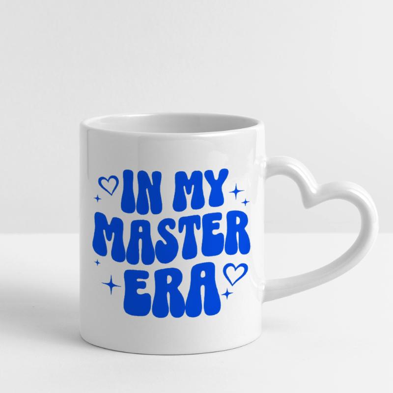Master Abschluss Geschenk Studium Uni Absolvent Tasse mit Herzhenkel