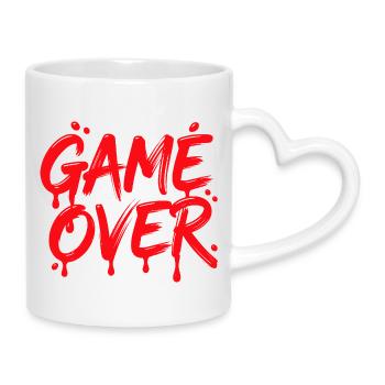 Spielende - Tasse mit Herzhenkel - Weiß - Rechts