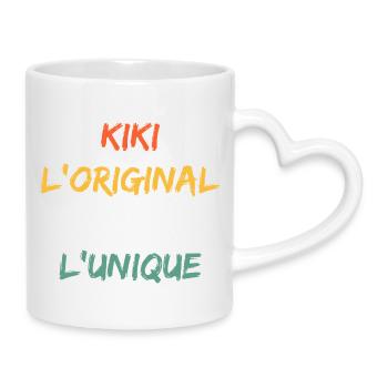 Kiki Original The True Unique - Mug with Heart-Shaped Handle - white - Right