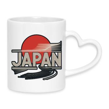 Japan - Tasse mit Herzhenkel - Weiß - Rechts