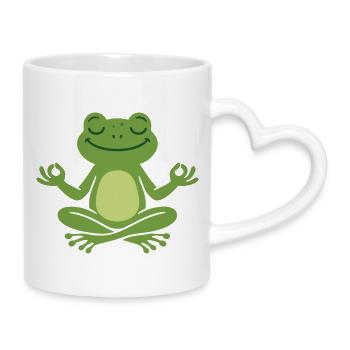 Affirmation de sensibilisation à la santé mentale - Mug avec anse en forme de cœur - blanc - Droite
