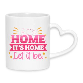 Humanité Égalité - Mug avec anse en forme de cœur - blanc - Droite