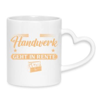 Adieu collègue - Artisan à la retraite - Mug avec anse en forme de cœur - blanc - Droite
