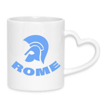 ROME - Tasse mit Herzhenkel - Weiß - Rechts