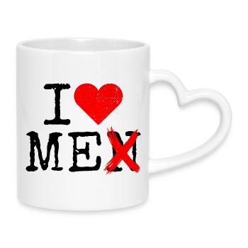 I Love Me Men Ich Liebe Mich Selbstliebe Frauen - Tasse mit Herzhenkel - Weiß - Rechts