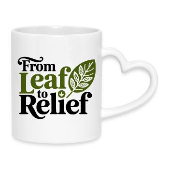 Elite Clinical Botanical Relief Authority  - Mug with Heart-Shaped Handle - white - Right