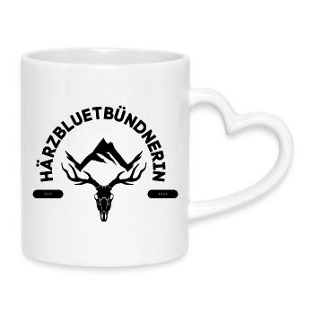 Härzbluetgraubünden - Mug avec anse en forme de cœur - blanc - Droite