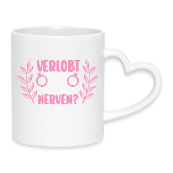 JGA Team Braut Junggesellinnenabschied - Tasse mit Herzhenkel - Weiß - Rechts