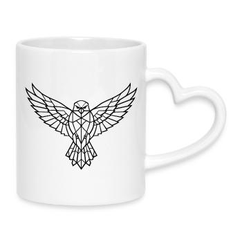 Bird - Tasse mit Herzhenkel - Weiß - Rechts