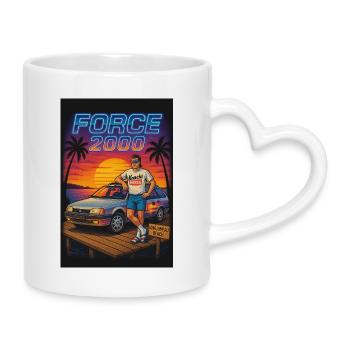Pontoon - Mug with Heart-Shaped Handle - white - Right