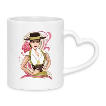 Racines du Sud - Mug avec anse en forme de cœur - blanc - Droite