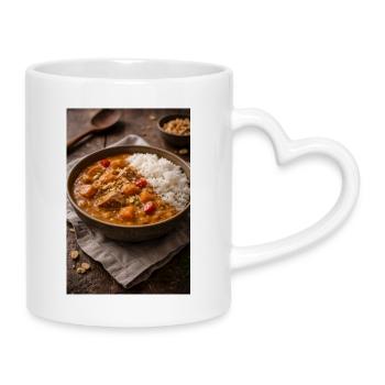 Groundnut Stew - Tasse mit Herzhenkel - Weiß - Rechts