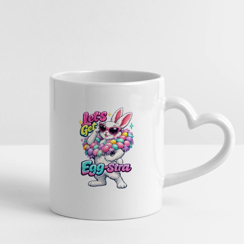 Egg-stra Special Easter Eggs Mug with Heart-Shaped Handle