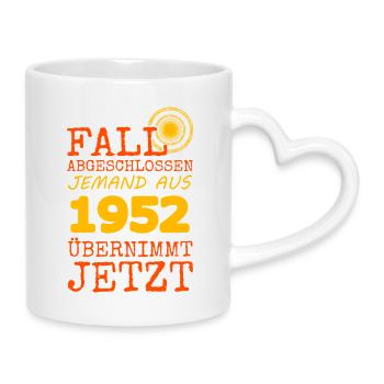 Fall 1952 - Tasse mit Herzhenkel - Weiß - Rechts