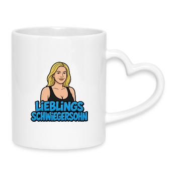 Gendre préféré - Mug avec anse en forme de cœur - blanc - Droite