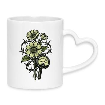 Underground Biohazard Radioactive - Mug with Heart-Shaped Handle - white - Right