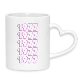 1977 - Tasse mit Herzhenkel - Weiß - Rechts