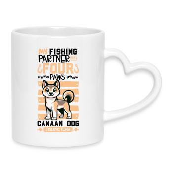 Chien esquimau canadien - Mug avec anse en forme de cœur - blanc - Droite
