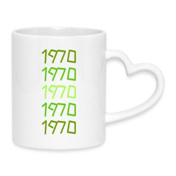 1970 - Mug with Heart-Shaped Handle - white - Right