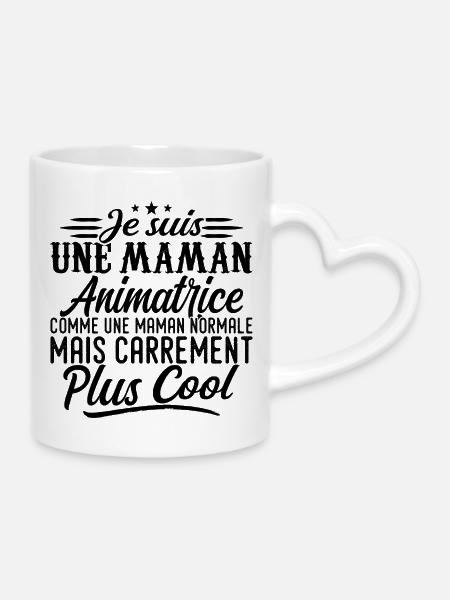 Gastmutter: normal, aber knallharter - Tasse mit Herzhenkel - Weiß