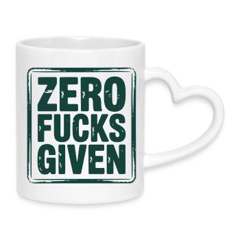 Entspanntes, rebellisches Statement-Design - Tasse mit Herzhenkel - Weiß - Rechts