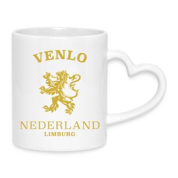 Venlo Nederland, Netherlands - Mug with Heart-Shaped Handle - white - Right