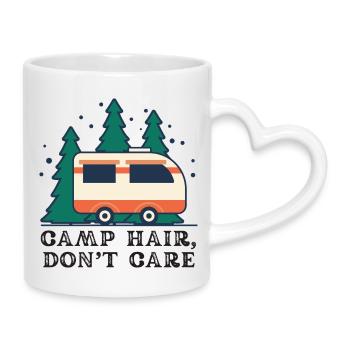 Campeur de Camp Hair Don’t Trust - Mug avec anse en forme de cœur - blanc - Droite