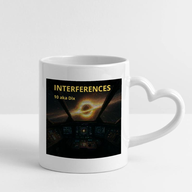 Nebula Cockpit Interference Mug with Heart-Shaped Handle